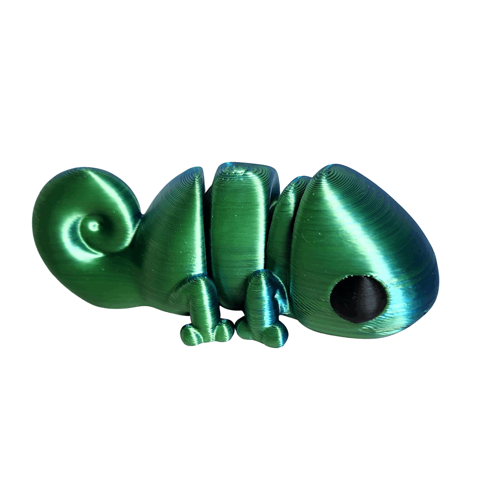 Articulated Chameleon 3D Printed Animal | Fragrant Moon Designs