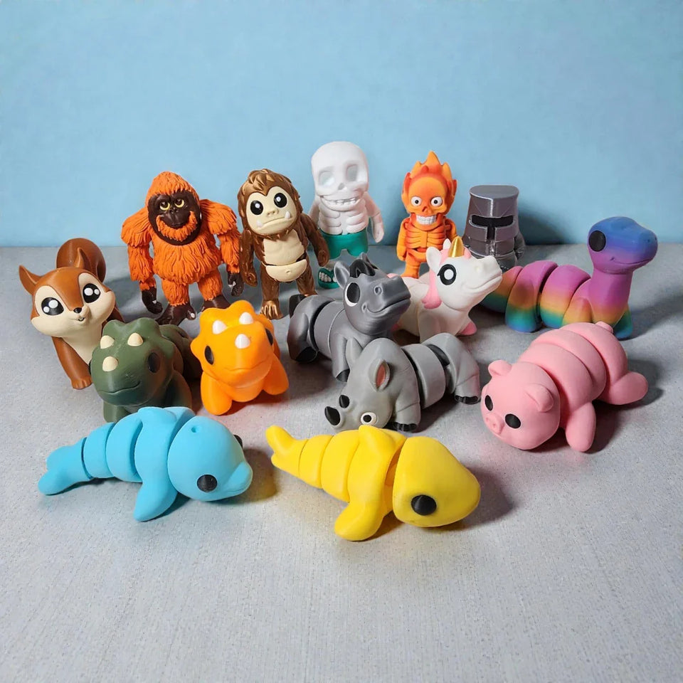 A large collection of animals gathered together with the forest behind them. 