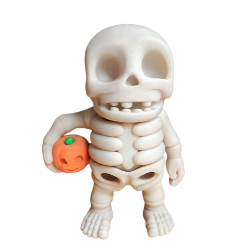 Skeleton with Jack O Lantern - Fragrant Moon Designs
