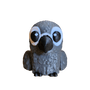 African gray bird facing forward