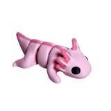 Pink Axolotl on a transparent background