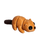 Toy beaver on a transparent  background
