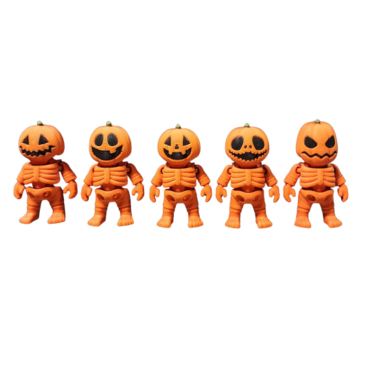 pumpkin head skeleton