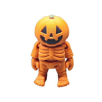 pumpkin head skeleton