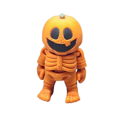 pumpkin head skeleton