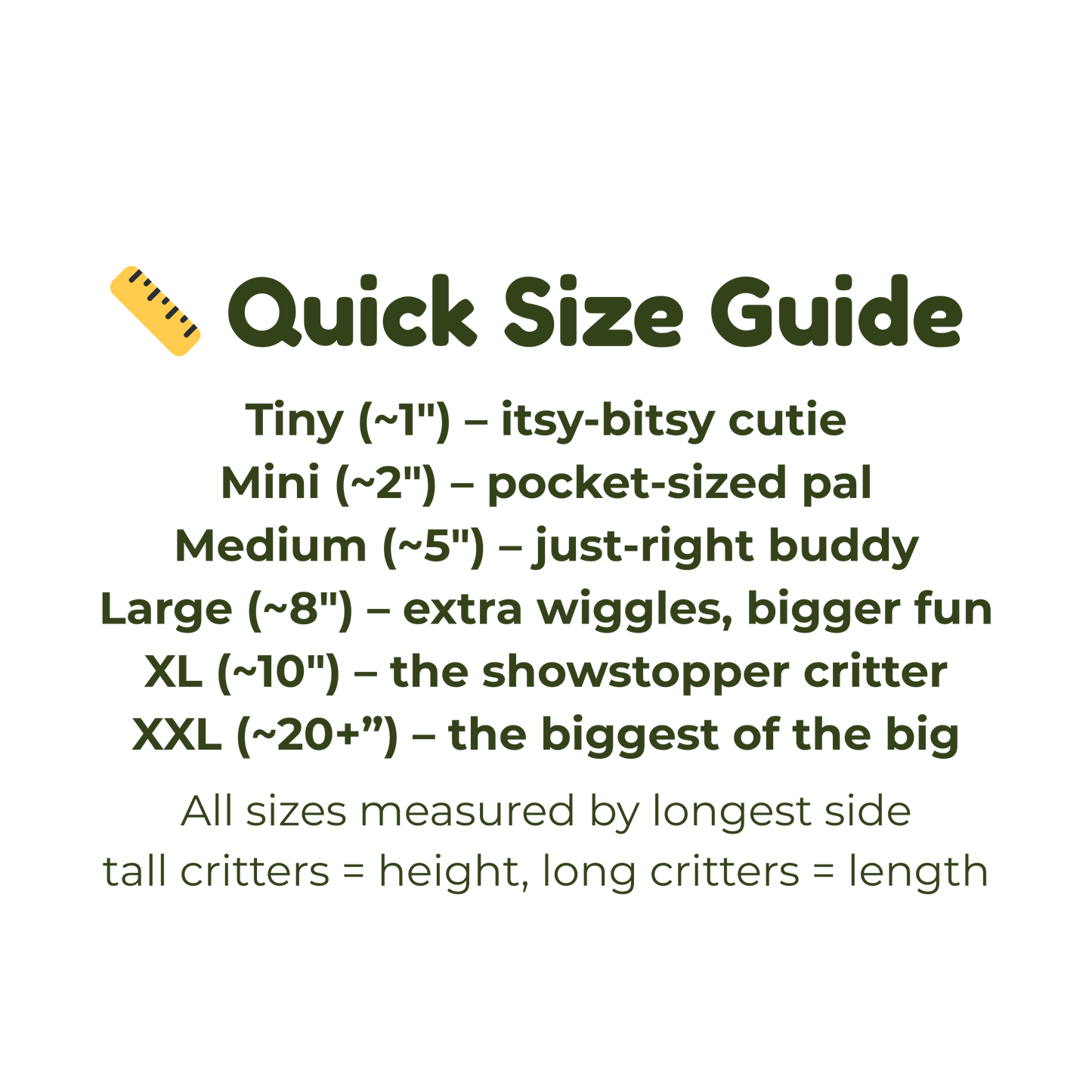 quick size guide
