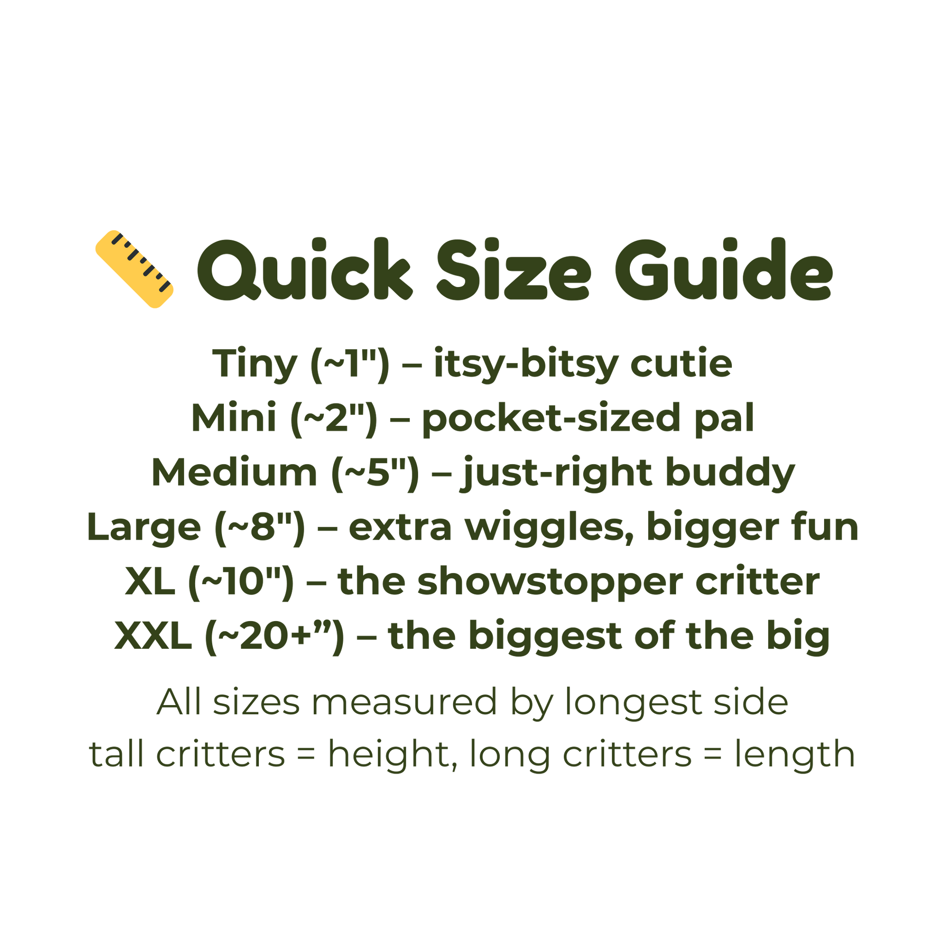quick size guide