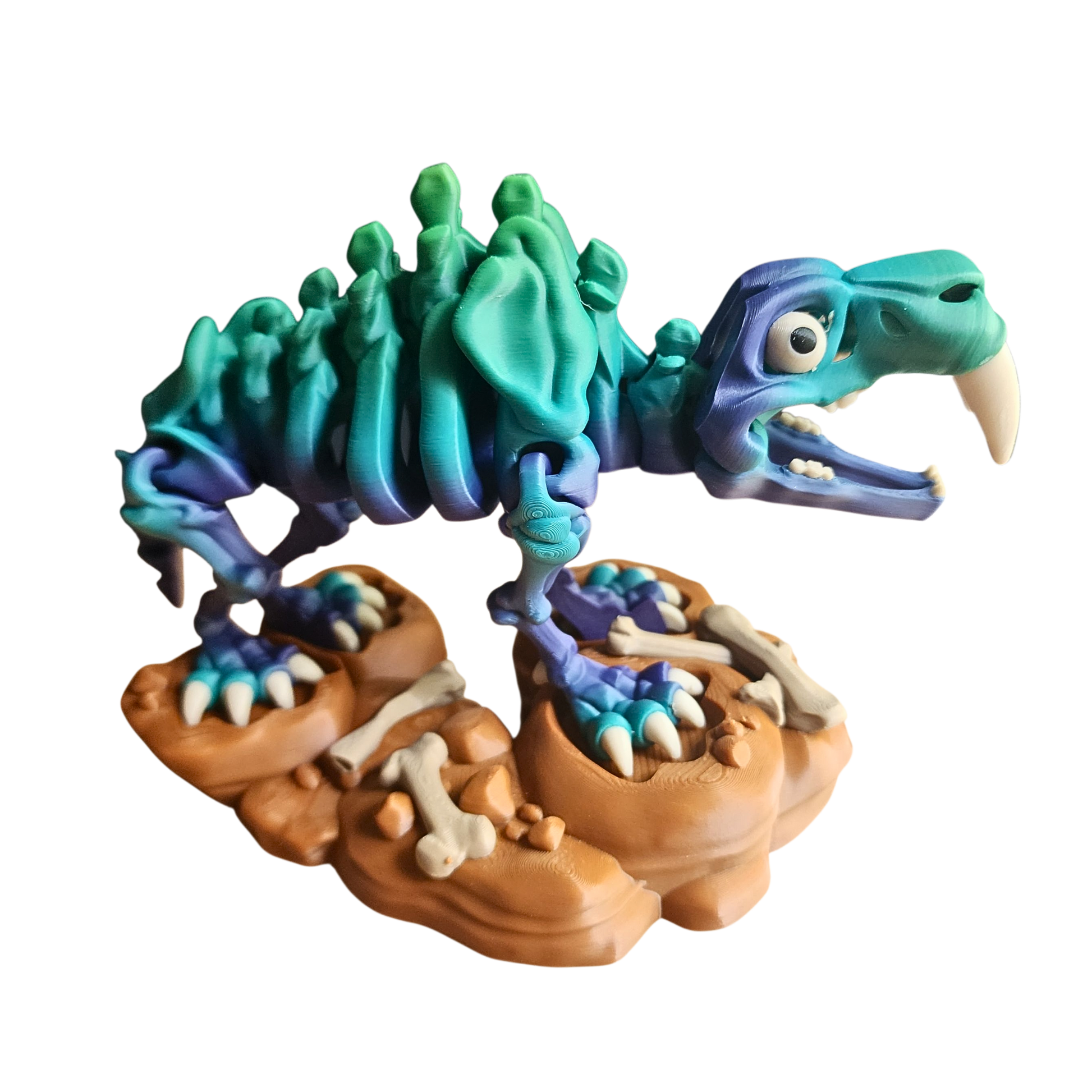 saber tooth tiger skeleton