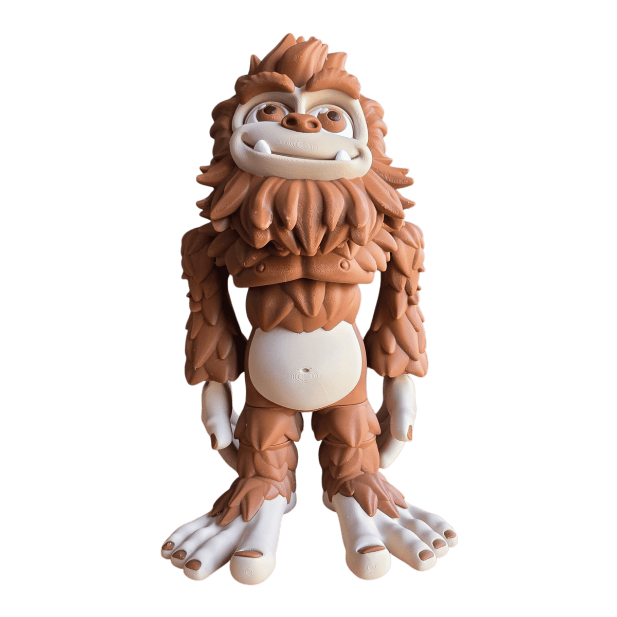 A big brown sasquatch standing tall