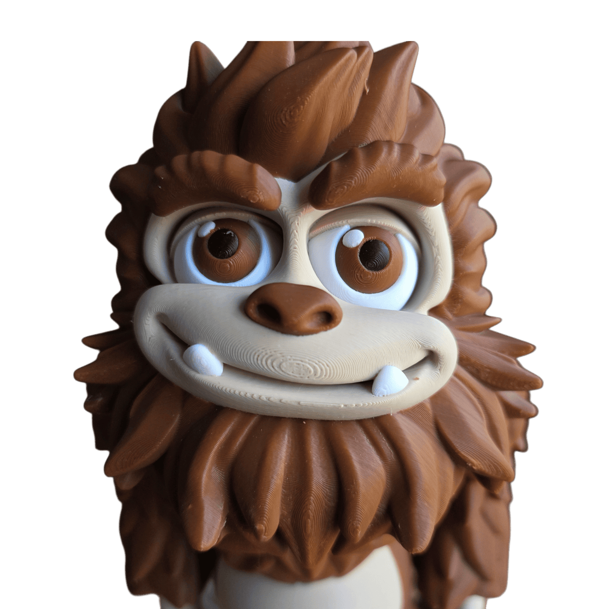 A big brown sasquatch standing tall
