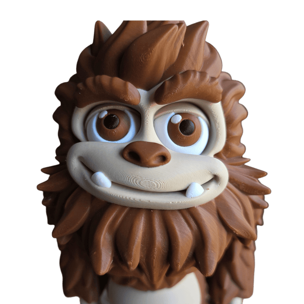 A big brown sasquatch standing tall