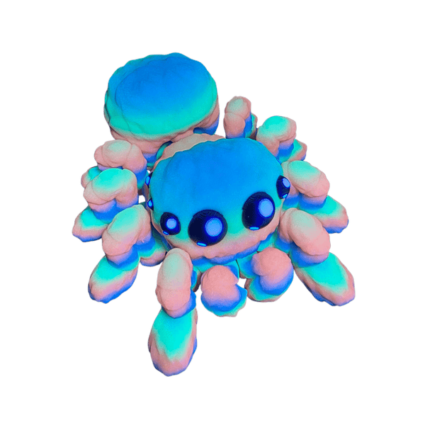 spider that glows in the dark and under a black light